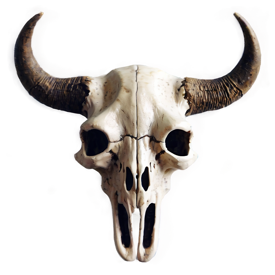 Download Bull Skull In Desert Scene Png Shj45 | Wallpapers.com