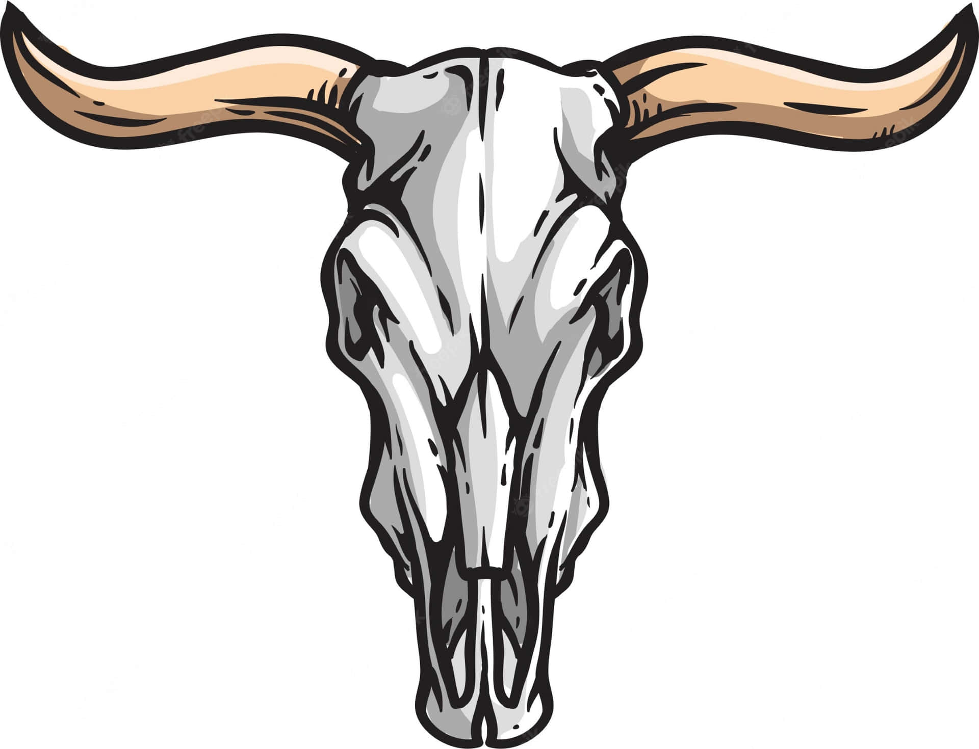 Лого череп быка