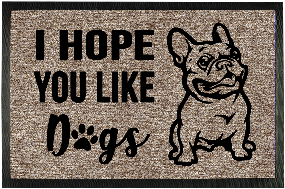 Bulldog Welcome Mat Design PNG