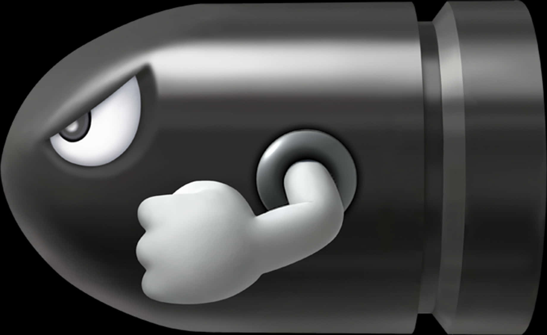Bullet Bill Character Graphic PNG