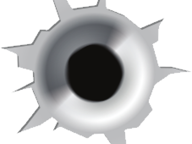 Bullet Hole Close Up Graphic PNG