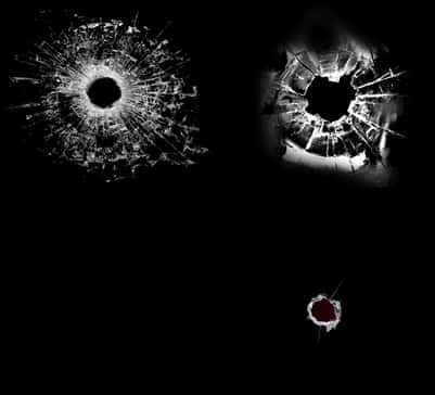 Bullet Hole Texturesin Glass PNG