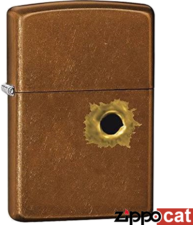 Bullet Hole Zippo Lighter PNG