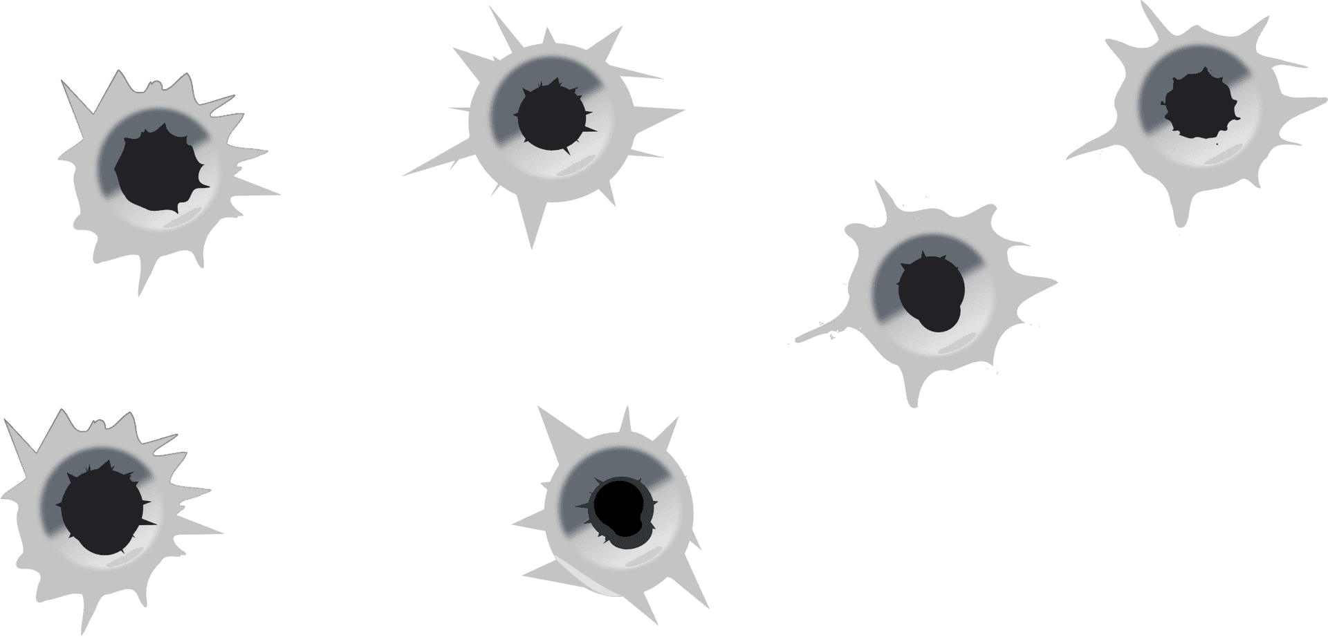 Bullet Holes Graphic PNG