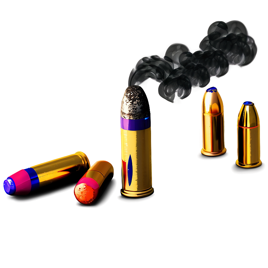 Bullets With Smoke Png Pue PNG