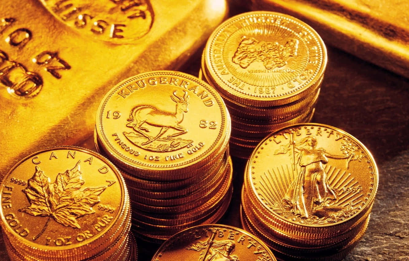 Gold Coins Arranged Ascending Stock Photo 793348690  Shutterstock