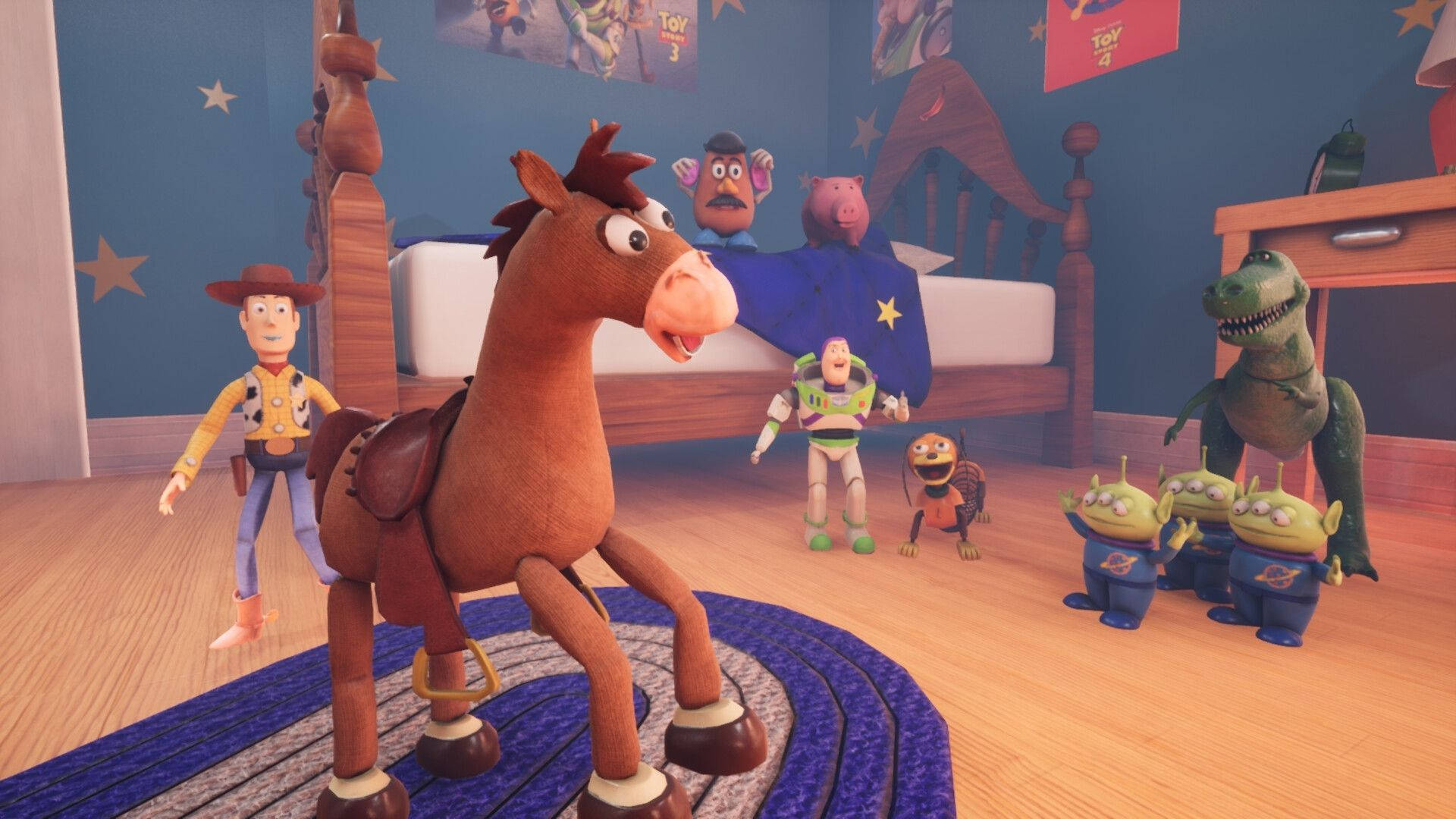 Bullseyede Toy Story En La Estera Fondo de pantalla