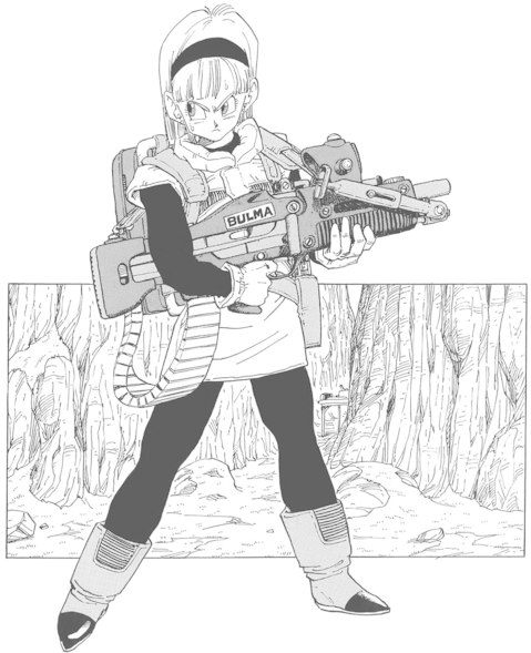 Bulma Armedand Ready PNG