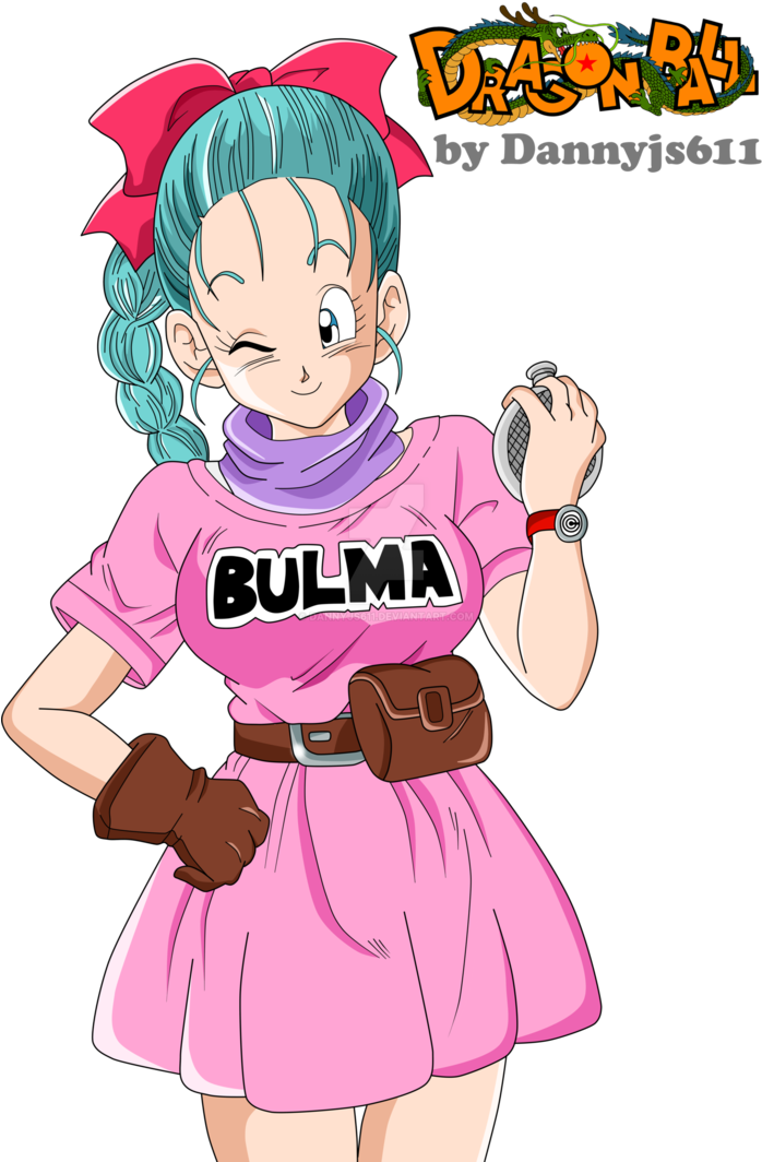 Bulma Classic Pink Dress Dragon Ball PNG