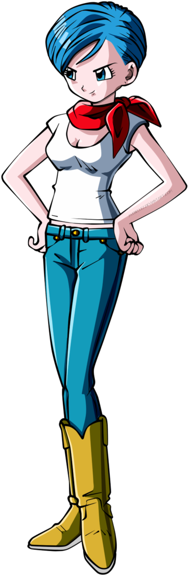 Bulma Classic Pose Dragon Ball PNG