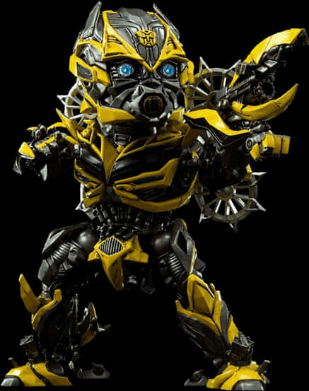 Bumblebee Transformer Figure PNG