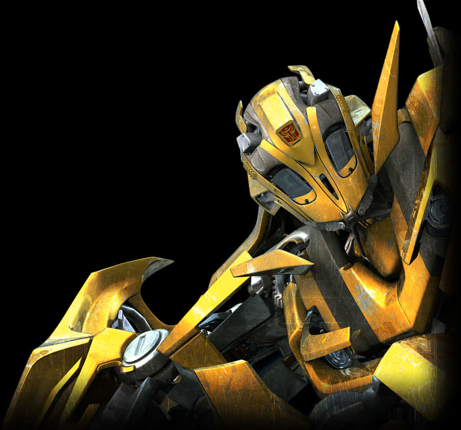 Bumblebee Transformers Close Up PNG