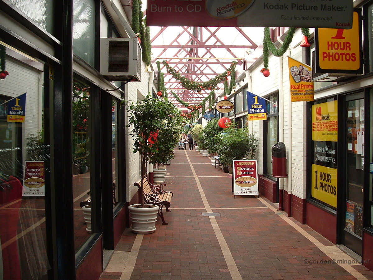 Bunbury Shoppingarkade Bakgrunnsbildet