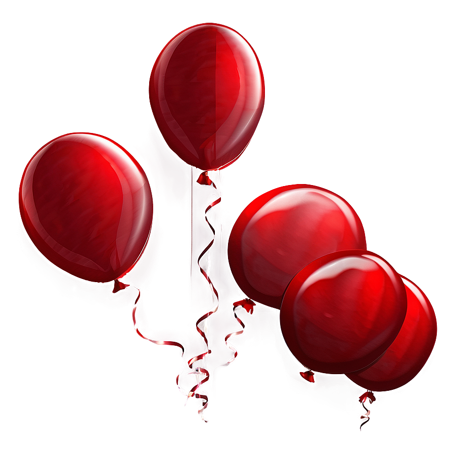 Bunch Of Red Balloons Png Dkd23 PNG