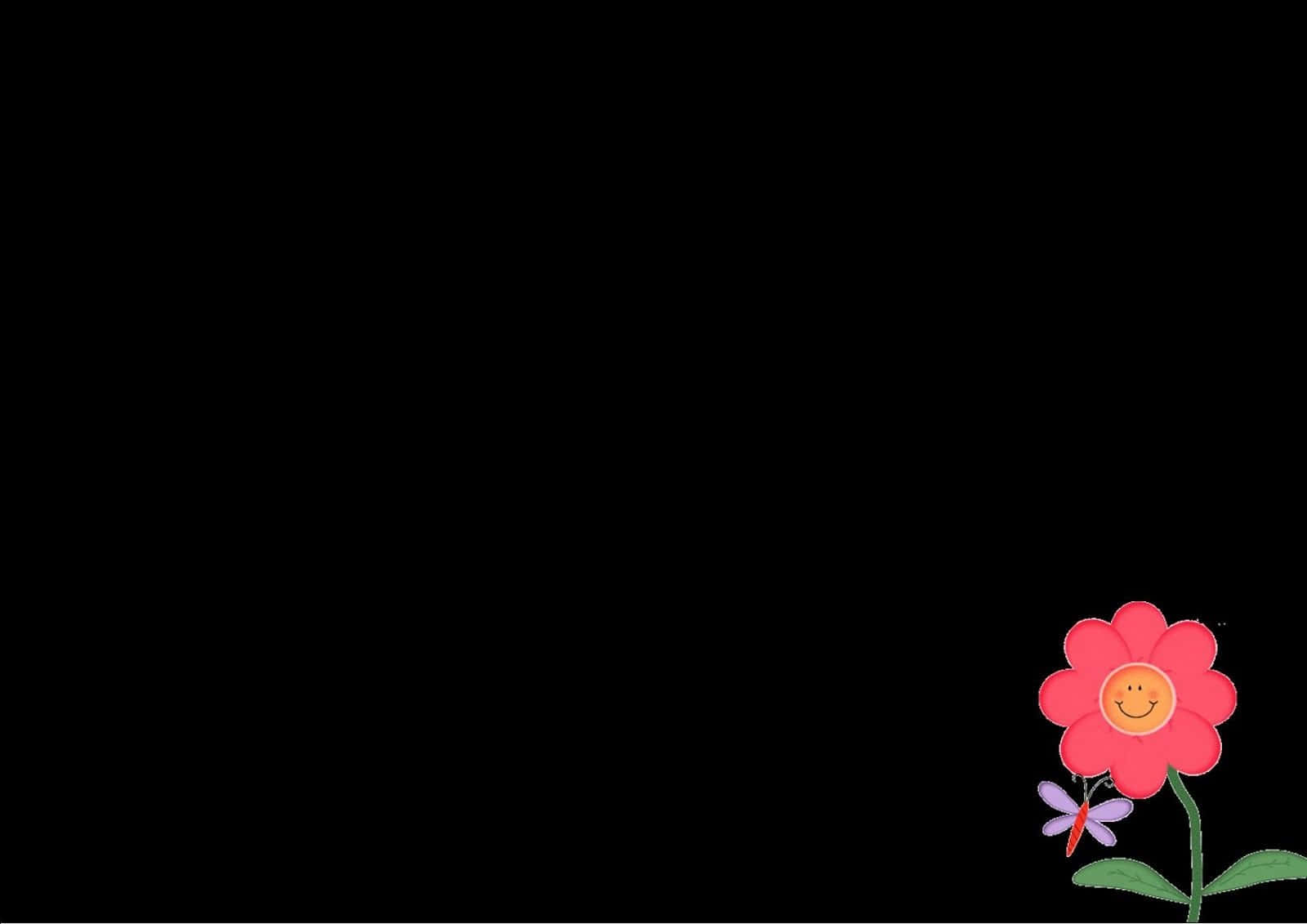 Billedemed Blomsterbaggrund I Størrelsen 1600 X 1131