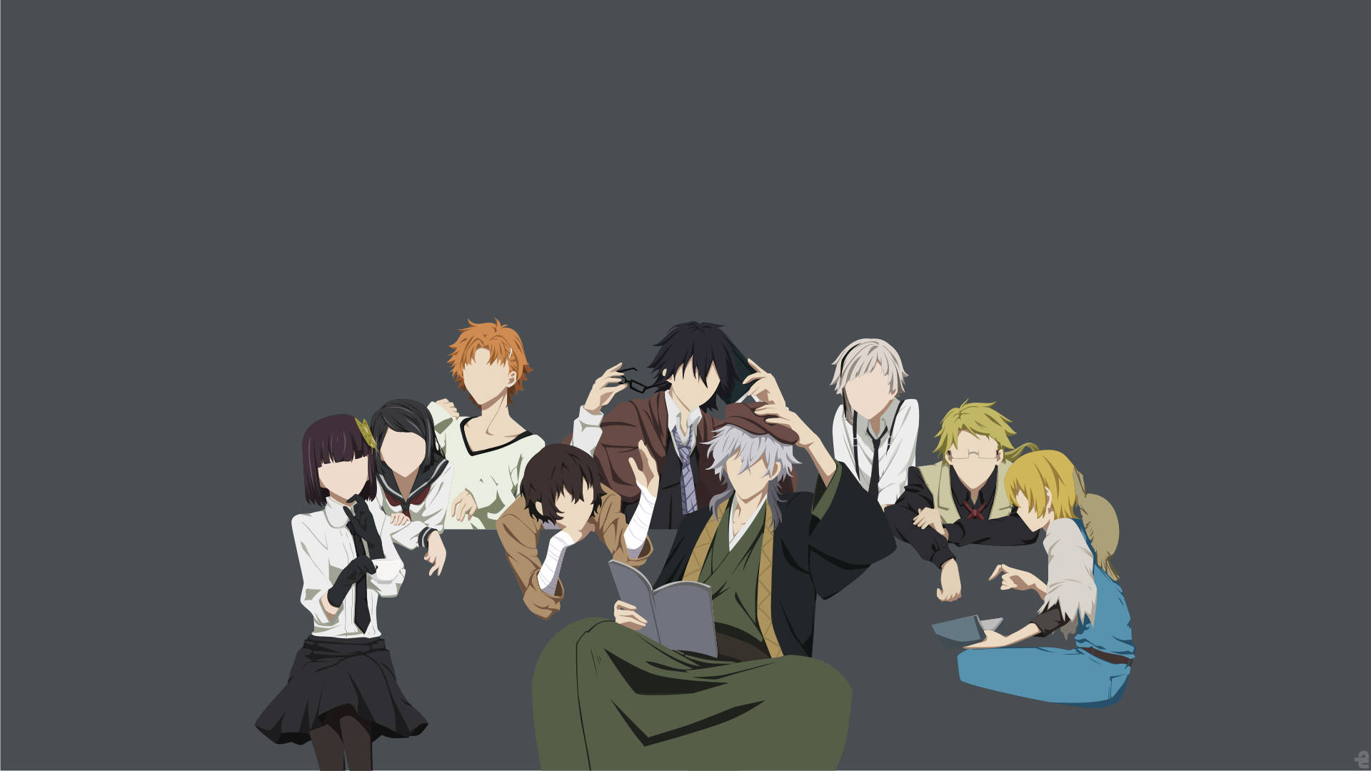 Bungo Stray Dogs Characters Vector Art