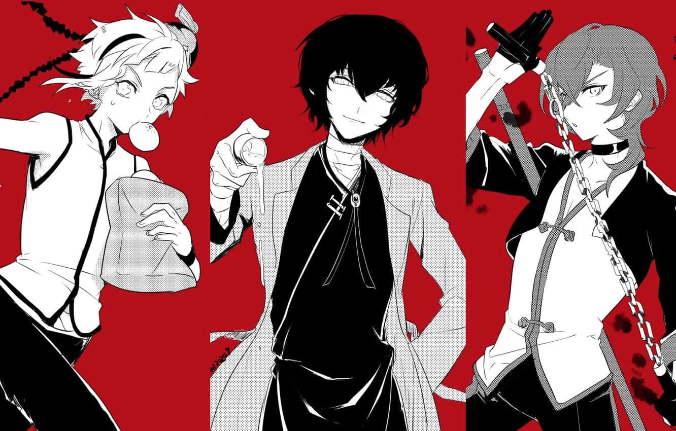 Discover the colorful cast of Bungou Stray Dogs! Wallpaper