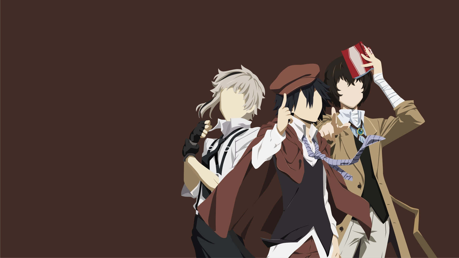 "Explore the world of Bungou Stray Dogs with these brave protagonists" Wallpaper
