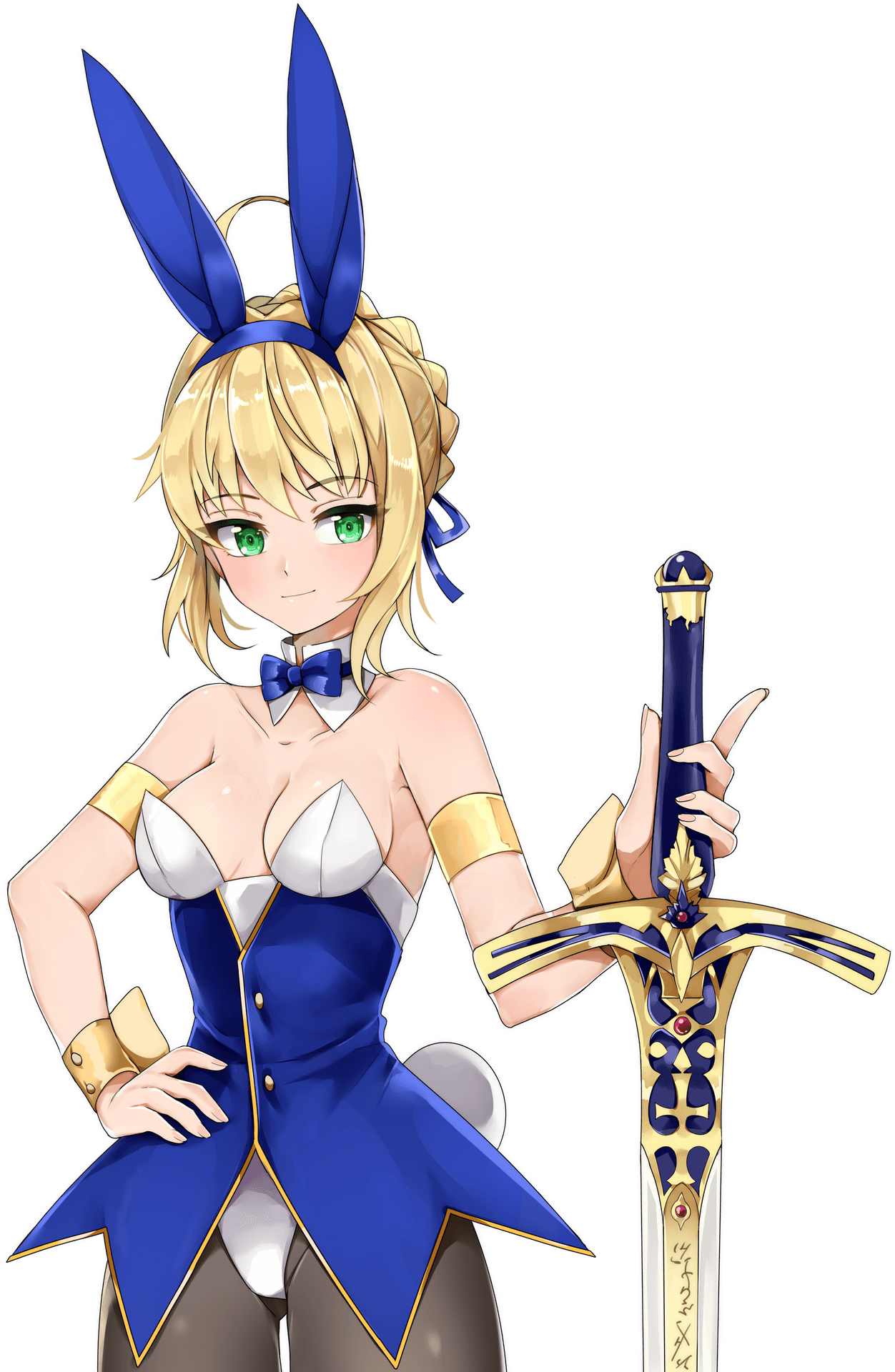 Bunny Eared Saberwith Sword PNG