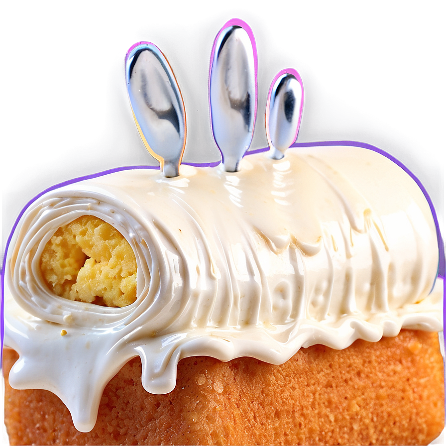 Bunny Eared Twinkie Cream Filling PNG