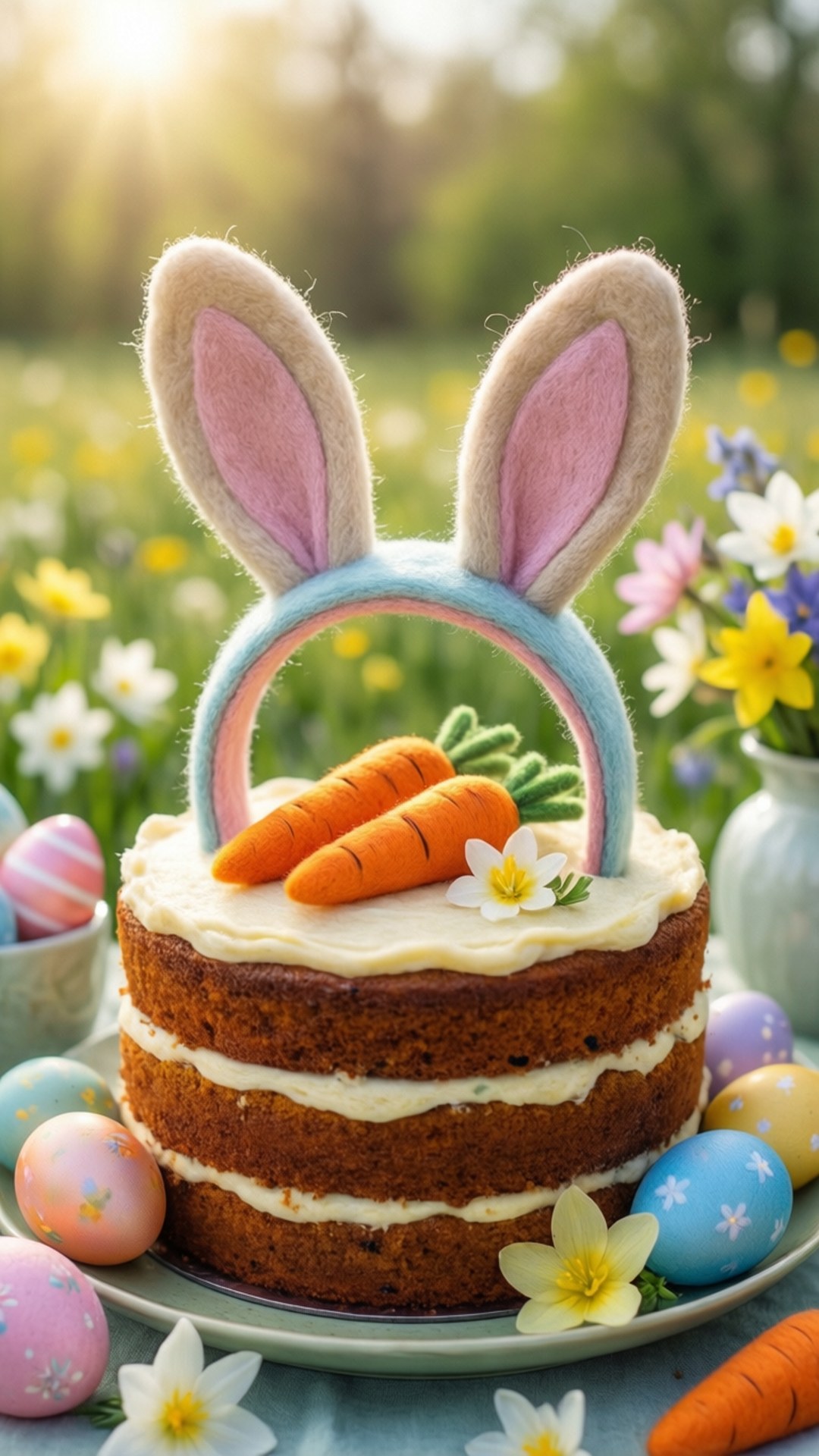 Bunny Ears Easter Topper Bakgrunner