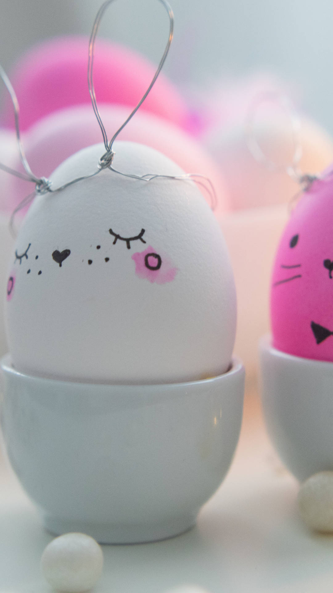 Kandu Visa Mig Tapeten Med Ett Bunny Egg Emoji? Wallpaper