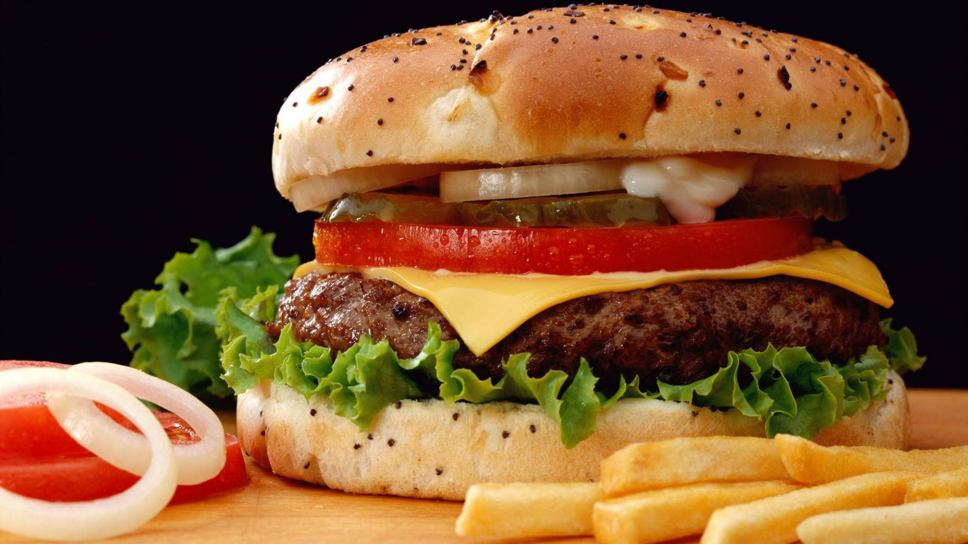 Burger King og pommes frites tapet Wallpaper