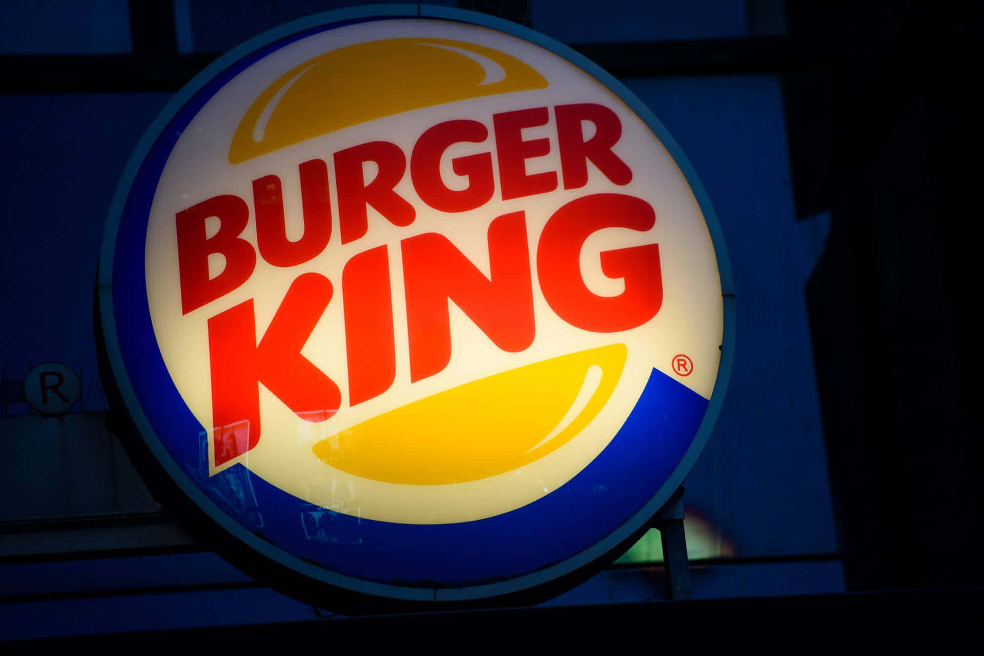 Burger King Sign In The Dark