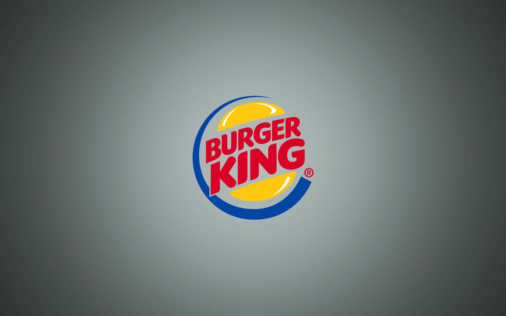 Burger King Logo On A Dark Background