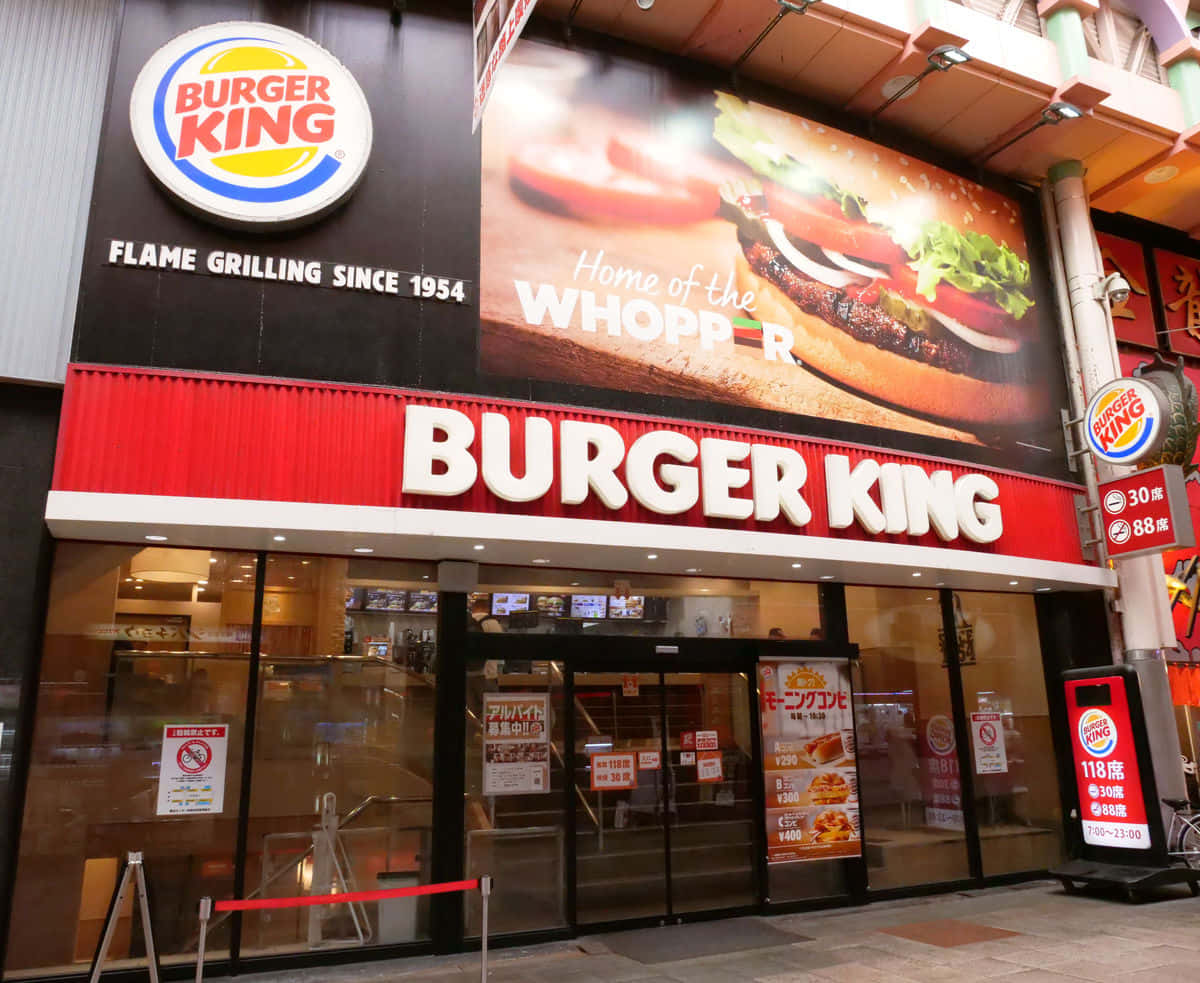 Njutav Det Bästa Måltiden Med Burger King.