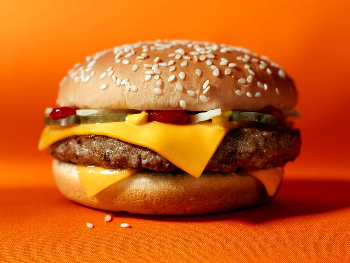 Fundo De Tela Do Burger King Cheeseburger. Papel de Parede