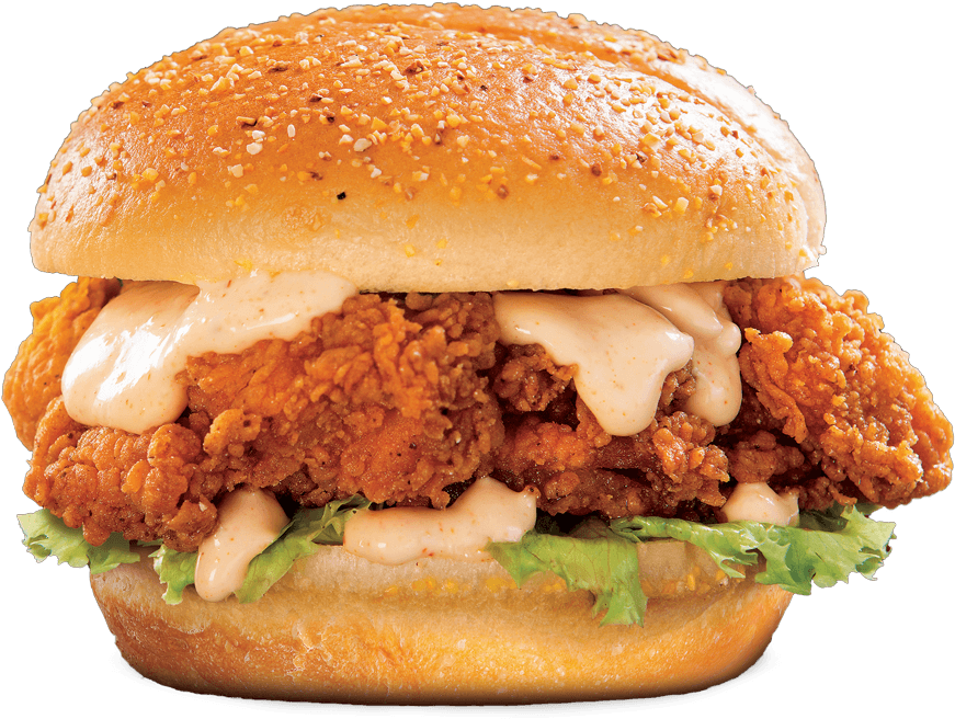 Burger King Crispy Chicken Sandwich PNG