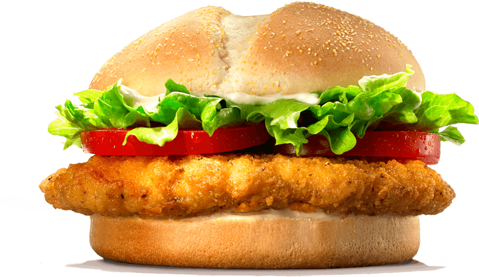 Burger King Crispy Chicken Sandwich PNG