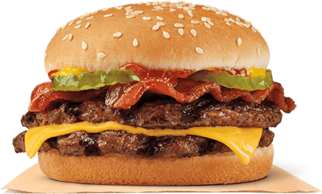 Burger King Double Cheeseburgerwith Bacon PNG