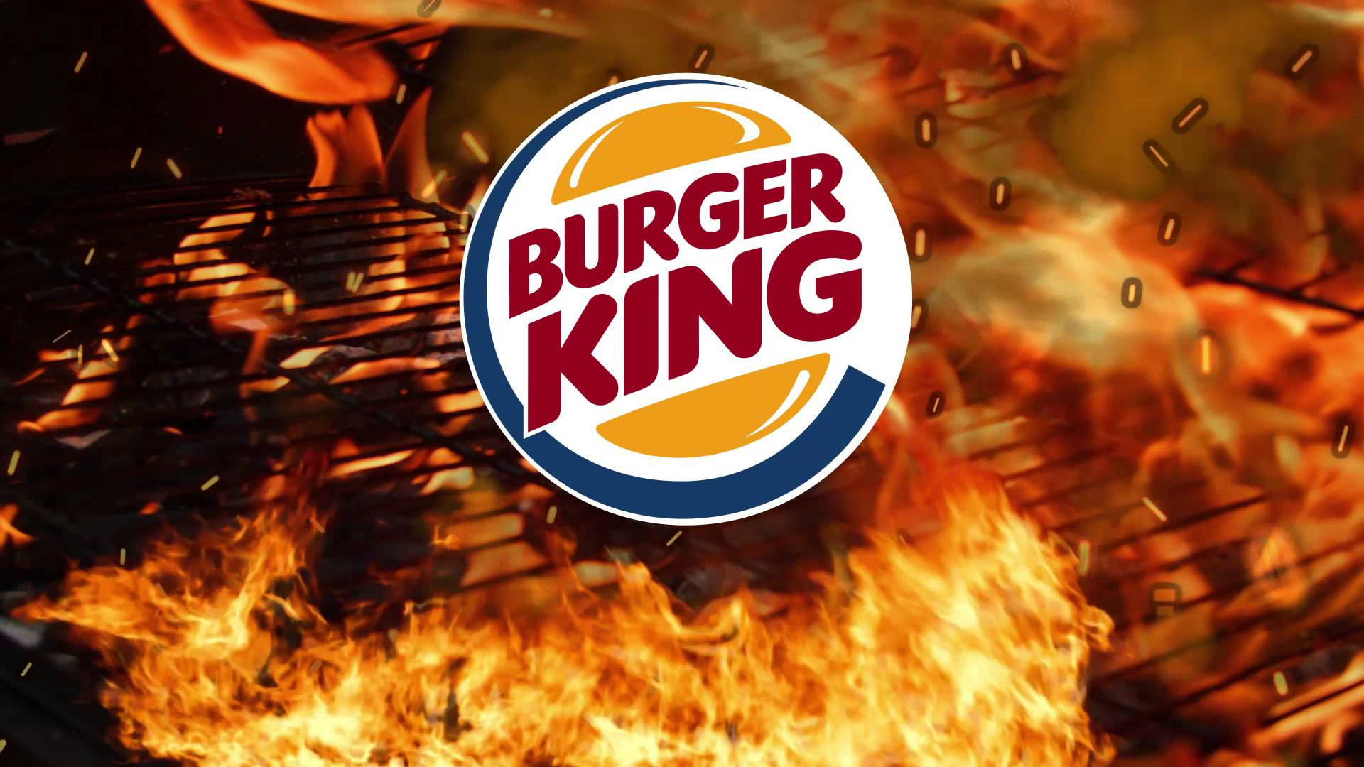 Burgerking Logo Ardiente Fondo de pantalla