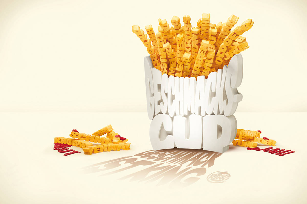 Burger King Letter Fries Wallpaper