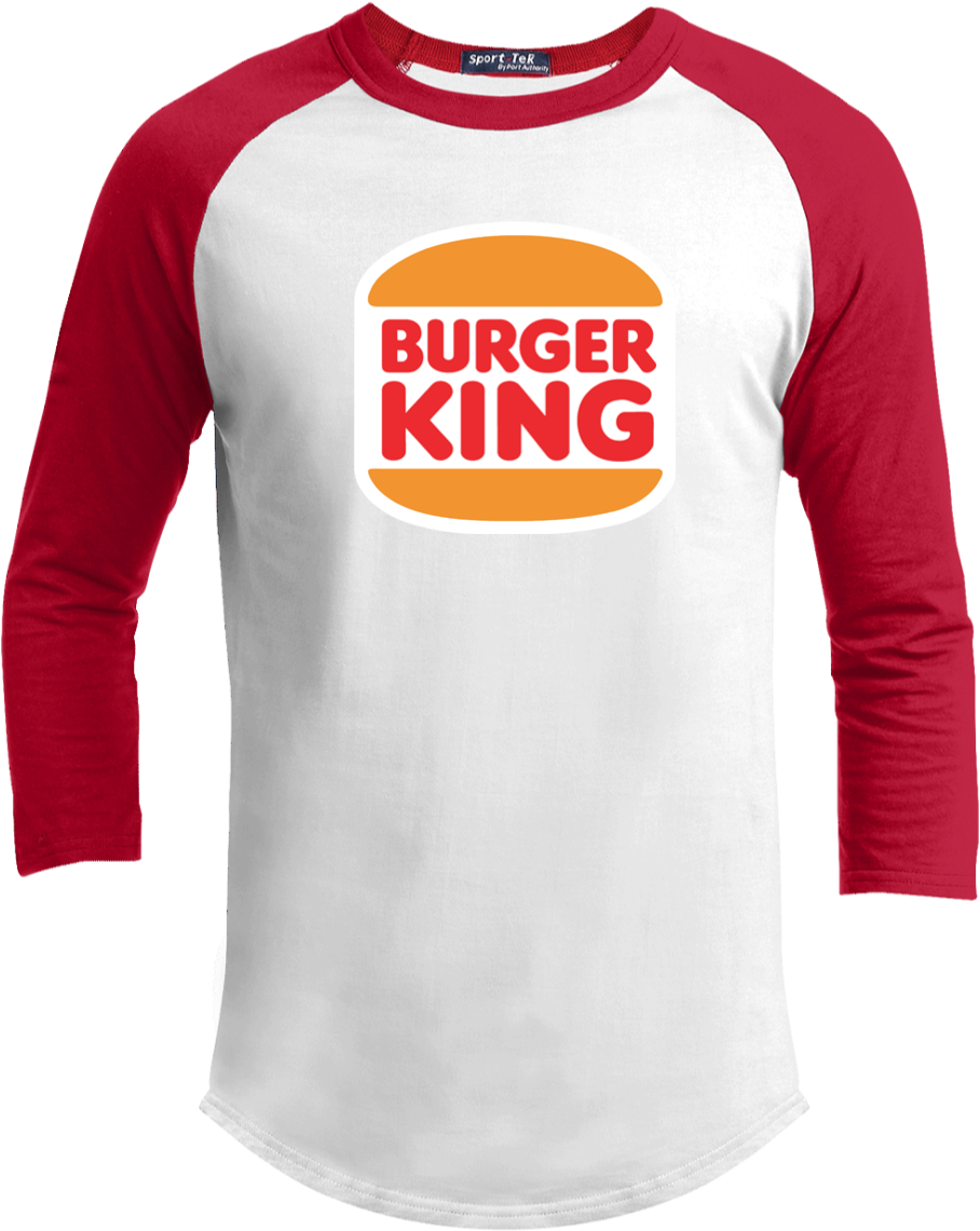 Burger King Logo Baseball Tee Shirt PNG