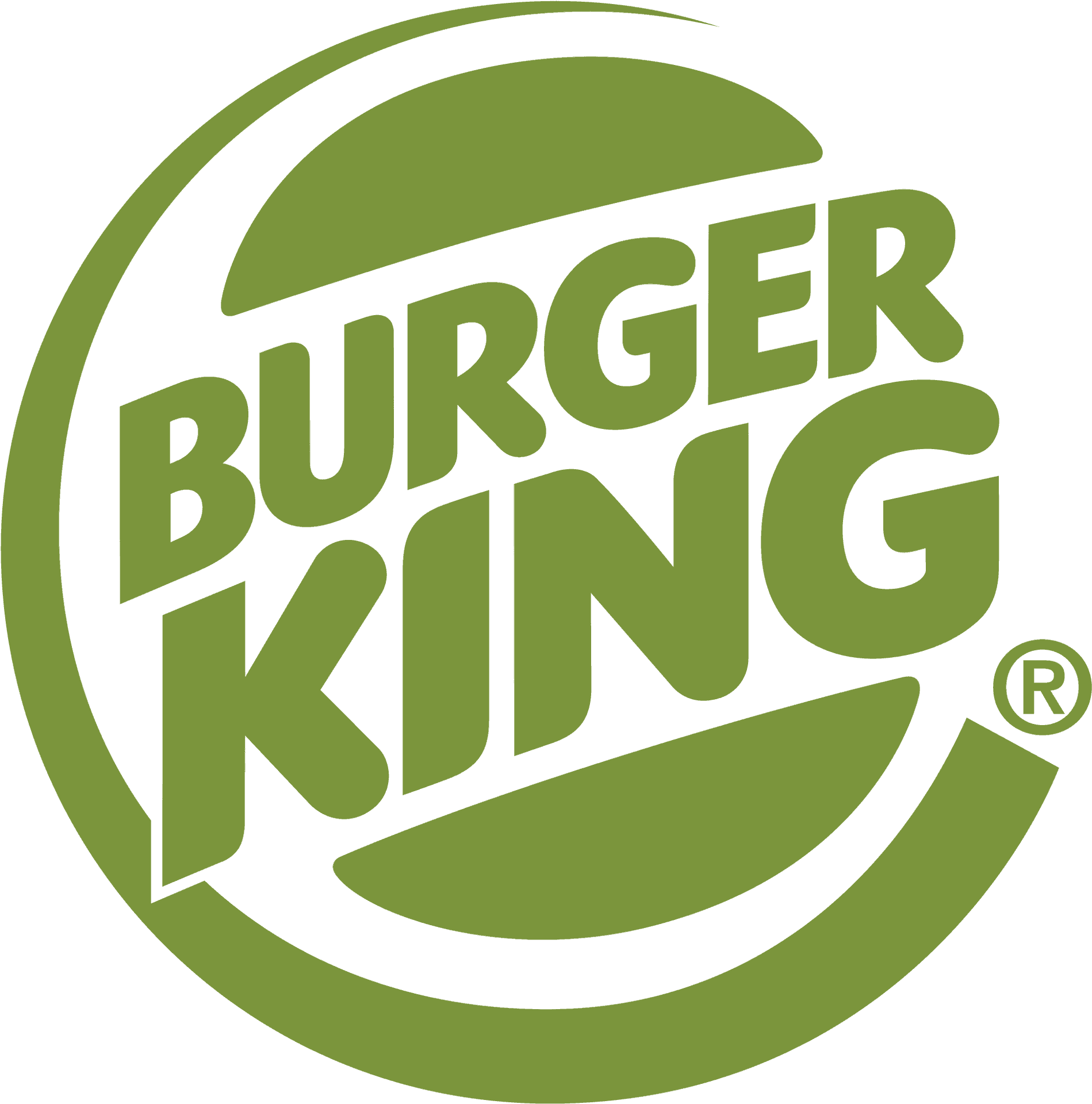 Burger King Logo Blue Background PNG