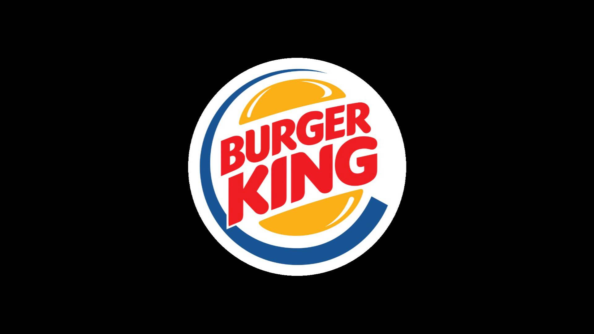 Logotipode Burger King Sobre Fondo Negro Fondo de pantalla