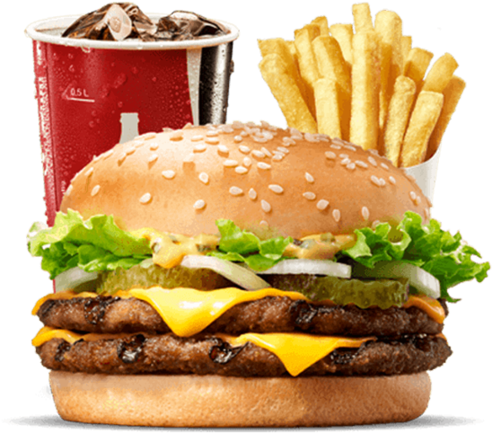 Burger King Meal Combo PNG