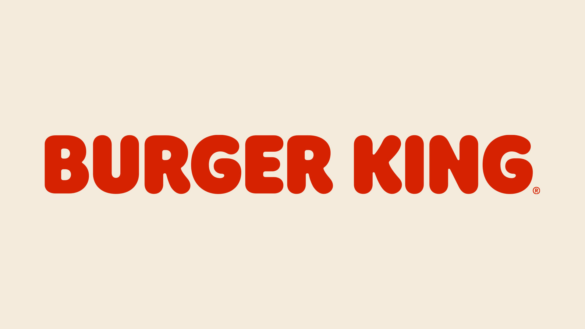 Burger King Minimalistisk Ordmærke Wallpaper