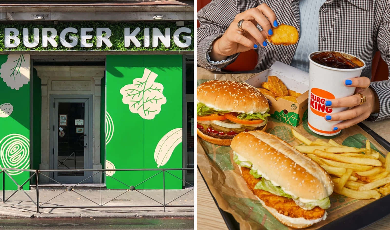 Nydet Lækkert Måltid Med Burger King