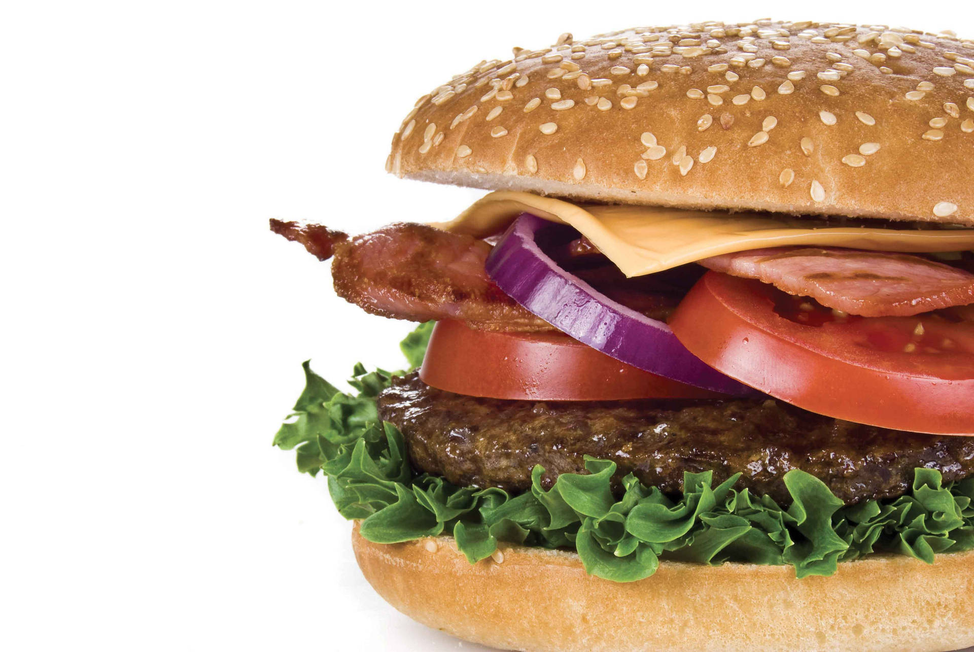 Burger King's Signature Whopper In High Resolution Wallpaper