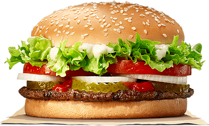 Burger King Whopper Sandwich PNG