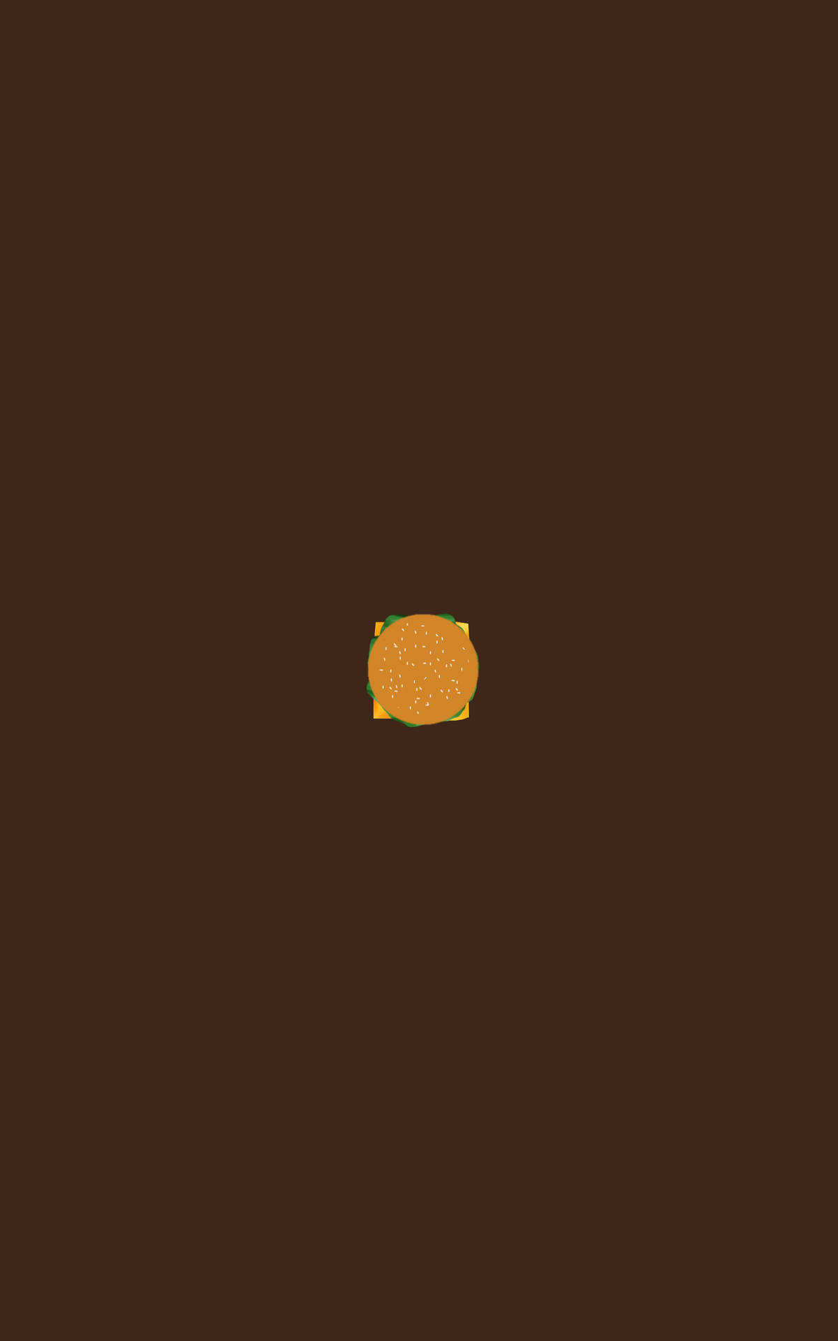 Burger minimalistisk iPad tapet Wallpaper
