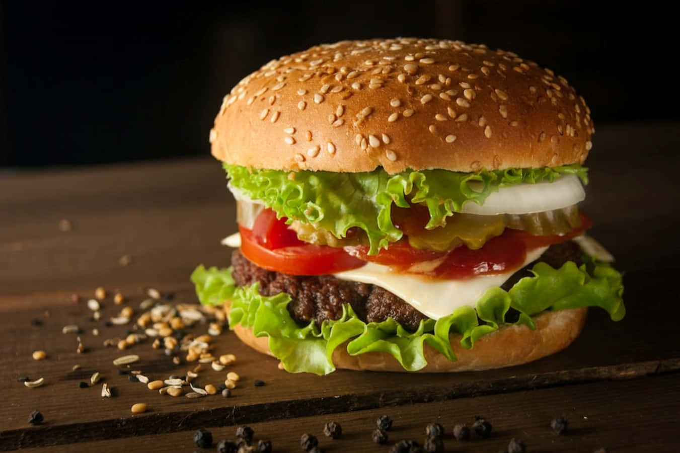 Sesame Burger Picture