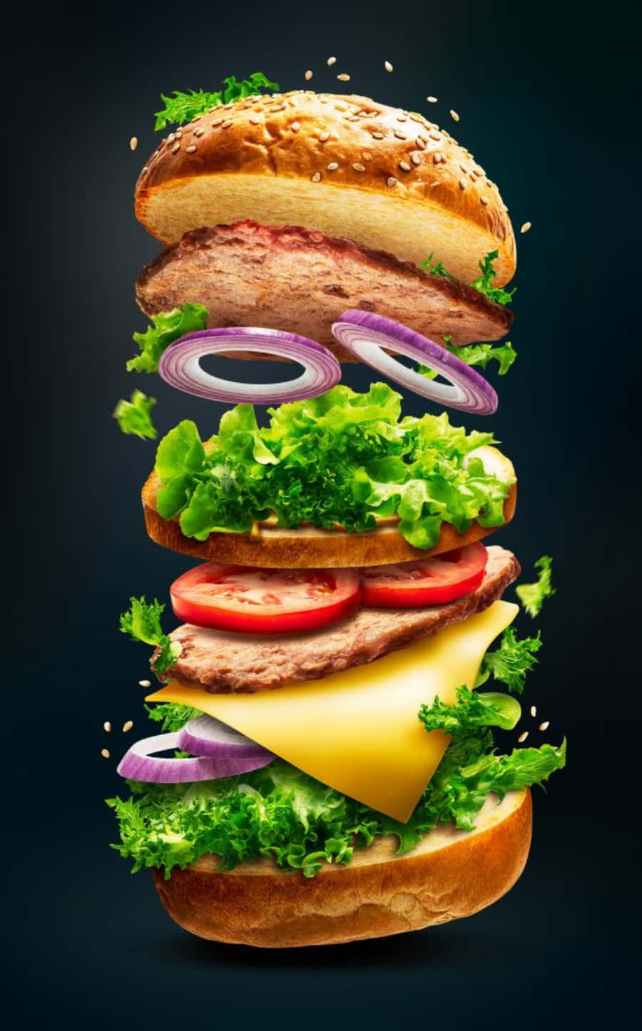Produkthamburger Bild.