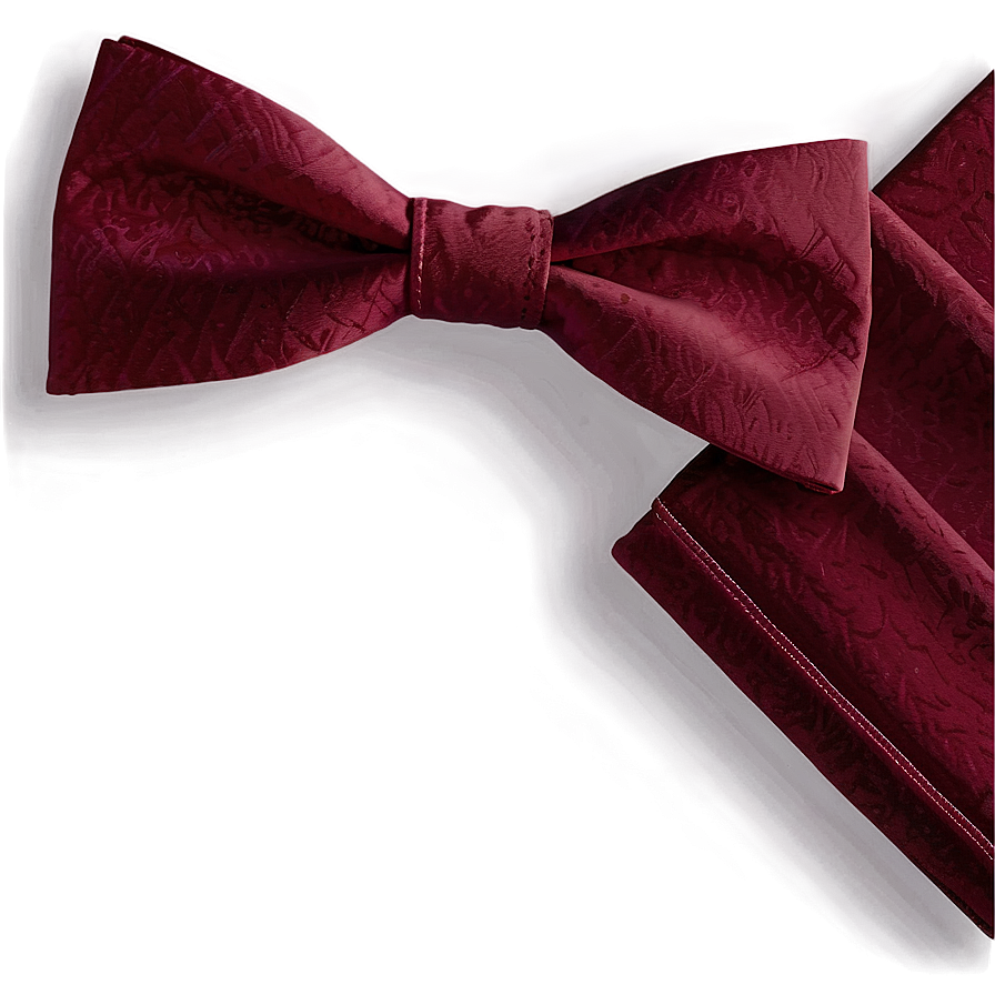 Burgundy Bow Tie Elegance Png Aoy PNG