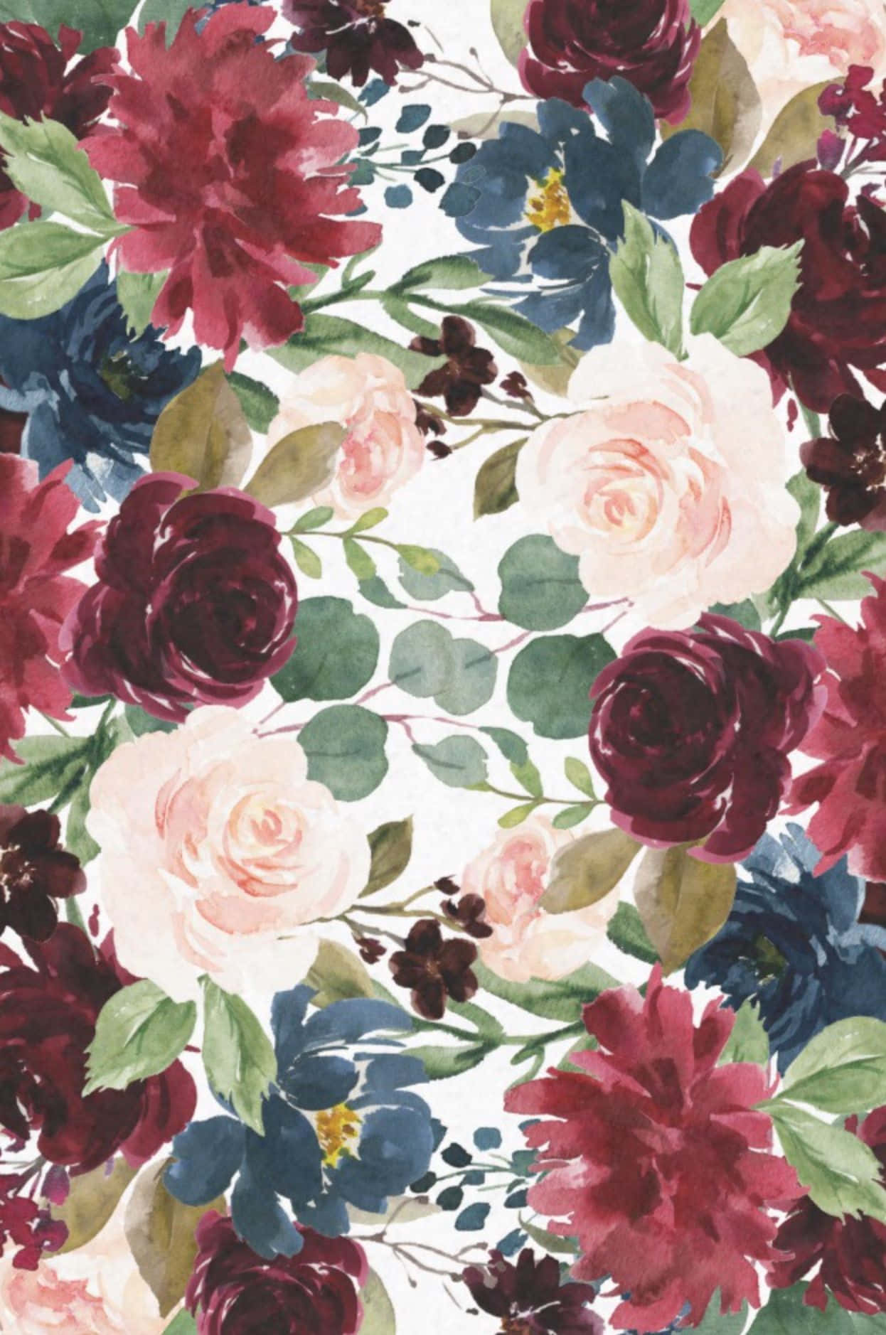 A Close Up of a Beautiful Burgundy Flower Wallpaper