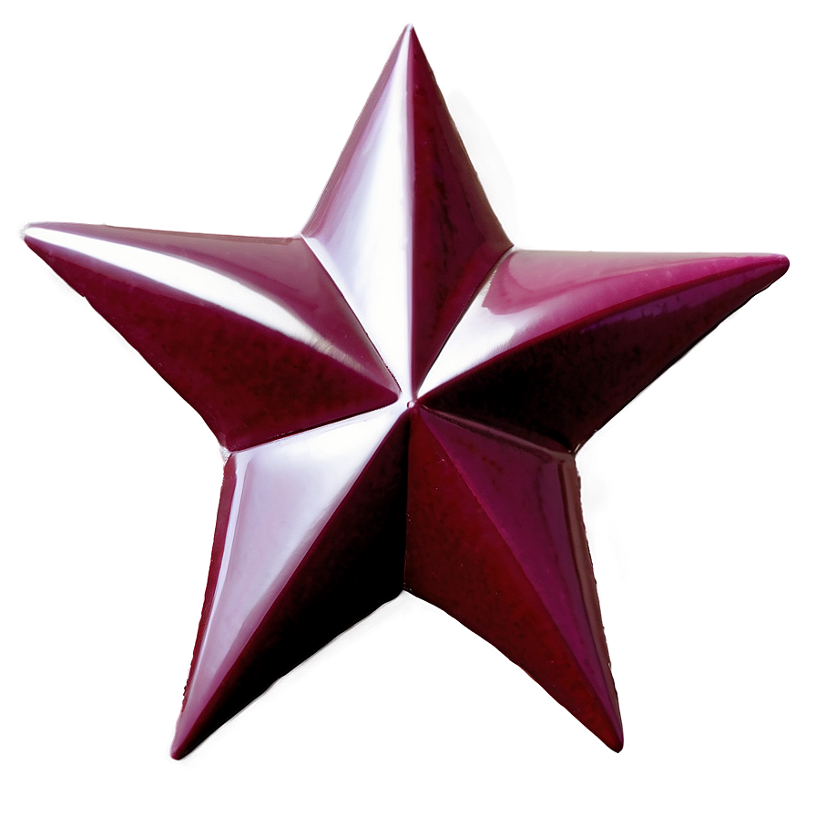 Burgundy Star Png Lri PNG